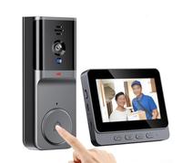Timbre inalámbrico de video sin necesidad de WiFi, audio de 2 vías, cámara habilitada con pantalla, videoportero 1080P, diseño impermeable para uso en exteriores, suscripción