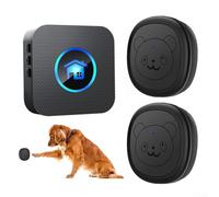 Timbre inalámbrico inteligente para perro con botón sensible al tacto y volumen ajustable, para señalar que sale al exterior, incluye múltiples tonos de llamada y memoria de fallo de alimentación (1