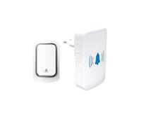 Timbre inalámbrico inteligente Tuya Wifi, timbre de puerta con Control remoto por aplicación Smart Life, timbre de 38 música, alarma de seguridad for el hogar inteligente(1 button 1 Reveiver,U/S)