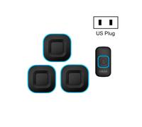 Timbre inalámbrico musical Kajas V028F (3 en 1) sin pilas; Enchufe: Estándar estadounidense (Negro). : Regalo sorpresa con enchufe estadounidense
