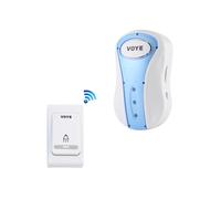 Timbre inalámbrico para el hogar Voye V008B con 38 rieles para cables (estándar de EE. UU.) (Color: blanco): Regalo sorpresa V008B