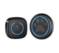 Timbre inalámbrico para perros y gatos, alcance de 300 m, 60 canciones, alto volumen, impermeable, para entrenamiento en casa inteligente, e