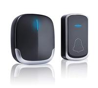 Timbre Inalámbrico para Puerta, 300m Timbre Inalámbrico Exterior Impermeable con Indicador LED, 58 Melodías, 4 Volumen Ajustable para Puerta Casa Oficina Hotel Casa y Más