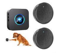 Timbre inalámbrico para puerta de perro, dispositivo de entrenamiento para orinal sensible al tacto, 55 tonos de llamada, volumen ajustable de 0 a 110 dB, función de memoria, para una fácil
