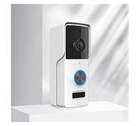 Timbre inalámbrico WiFi electrónico intercomunicador Timbres de puerta impermeable video digital Timbres Smart Home (color : Blanc, tamaño: 1)