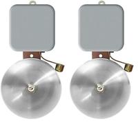 Timbre industrial, 20W, 98dB, ideal para alertas sonoras en entornos ruidosos y lugares de trabajo. (Paquete de 2)