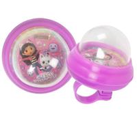 Timbre Infantil Tataway Squeeze Bell Gabby's Dollhouse Pink con gráficos Oficiales de DreamWorks, Timbre de Bicicleta Universal con Sonido y fácil de Montar para Bicicletas de niñas