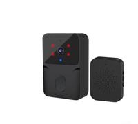 Timbre inteligente con video HD para KEMENT Intercom Audio bidireccional y monitoreo remoto en tiempo real desde cualquier ubicación (negro)