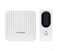 Timbre inteligente inalámbrico con energía solar, timbre inteligente inalámbrico, timbre de música de larga distancia para hogares grandes, timbre de video inteligente con vista en vivo, detección
