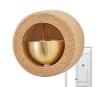 Timbre magnético genérico, timbre de madera para apertura de puerta de dormitorio, instalación fácil sin taladrar para casa, café, oficina y habitaciones