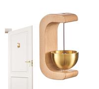 Timbre magnético para Puerta, 4,5 x 3,5 x 7 cm, Madera Vintage, 1,77 x 1,38 x 2,76 Pulgadas, Alerta de Entrada para el hogar, Porche, jardín, Restaurante, 65 g de Haya de Nogal, Decorativo