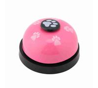 Timbre para adiestramiento de Perros, Timbre para Llamar al Cachorro a Hacer Sus Necesidades Botones sensibles Campana para Entrenar Perros y Gatos Campana para la Cena de Mascotas (Pink)