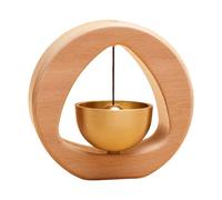 Timbre para apertura de puerta, timbre de alerta de entrada, timbre de puerta abierta de madera, campanilla de viento decorativa, imanes de nevera para entrada de oficinas en casa, sonido de