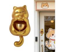 Timbre para Puerta de Entrada,Timbre Decorativo con Diseño de Gato - Avisador de Entrada para Negocios - para Galerías, Tiendas, Cafeterías, Escuelas o Guarderías