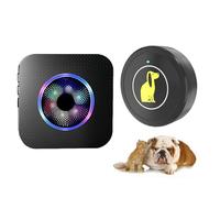 Timbre para puerta para perros: juego de entrenamiento para mascotas ajustable con sonido de varios niveles, diseño de correa de puntada fuerte, de alerta resistente a la intemperie para perro