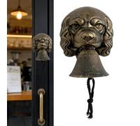 Timbre Puerta rústico - Campana Decorativa con Forma de Perro - Timbres Sonido Nítido - casa de Campo, Exterior, Porche, jardín, Patio, Rancho, Granja, Entrada y cabaña rústica