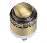 Timbre redondo de latón de 16 mm, interruptor momentáneo de estilo vintage para puerta exterior para control de acceso 36vdc 2a metal de reinicio automático