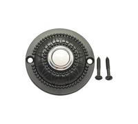 Timbre redondo de metal, resistente a la intemperie, acabado metálico, botones iluminados, fácil de instalar, para la entrada del hogar, botón clásico con luz