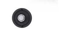 Timbre redondo iluminado de hierro para puerta delantera, interruptor de timbre de montaje en pared negro con brillo continuo, reemplazo de bajo voltaje CC 12-24 V, diámetro de 5 cm, fácil de instalar