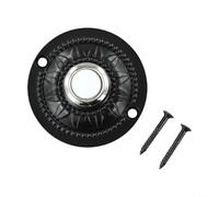 Timbre redondo iluminado pulsador hecho de hierro para reemplazo de puerta delantera, soporta conexión con cable de 12 V a 24 V CC