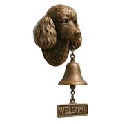 Timbre Retro Timbre de puerta con forma cabeza perro for exteriores, estilo rústico vintage, for entrada, jardín, cobertizo, cabaña(Style 9)