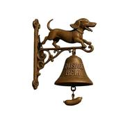 Timbre Retro Timbre de puerta con forma cabeza perro for exteriores, estilo rústico vintage, for entrada, jardín, cobertizo, cabaña(Style 8)