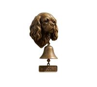 Timbre Retro Timbre de puerta con forma cabeza perro for exteriores, estilo rústico vintage, for entrada, jardín, cobertizo, cabaña(Style 6)