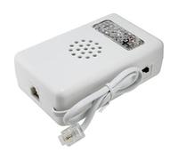 Timbre telefónico con luz LED, tono ajustable y fácil instalación; ideal para notificaciones auditivas y visuales.