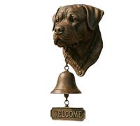 Timbres De Puerta Con Tema De Perro Campana Rústica de Pared Vintage con