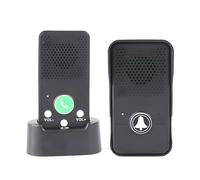 Timbres inalámbricos para el hogar, impermeables, de largo alcance, dúplex completo manos libres, sin cableado, volumen ajustable, llamada con una tecla, indicador LED