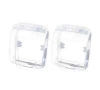Timbres transparentes para timbres y puerta de seguridad, botón de lanzamiento, cubierta de alarma