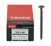 TIMco 00042DRY - Ph2 Drywall Tornillo - Negro