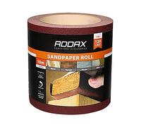 TIMCO 231311 - Rollo de papel de lija (grano 120, 115 mm x 10 m), color rojo