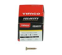 TIMco 40025VY - Pz2 Csk Zyp Pasivado Velocity Tornillo - Amarillo