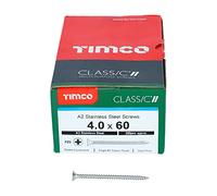 TIMco 40070CLASS - Pz2 Csk A2 Acero Inoxidable Clásico Tornillo - Acero