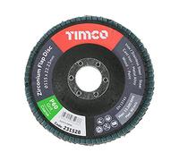 TIMCO Disco de aleta Zirconio Tipo 29 Cónico P60 Grano - 115 x 22.23