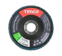 TIMCO Flap Discs Zirconium Type 29 Conical P40 Grit - 115 x 22.23