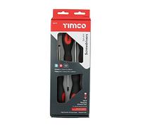 TIMCO Juego de destornilladores, varios tamaños, 4 destornilladores, asas ergonómicas para un agarre extra suave, puntas magnéticas para ayudar con una fácil instalación