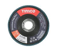 TIMCO Juego de discos de aleta Zirconio Tipo 29 Cónico P120 Grano - 115 x 22,23