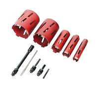 TIMCO PREMDCK5 Premium - Kit de taladro de diamante seco, 5 piezas, color rojo