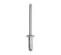 Timco Remaches de cúpula de aluminio de 4,0 x 10 mm, caja de 500 unidades