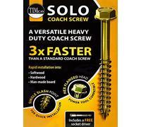 TIMCO Solo Coach - Tornillos hexagonales (8,0 x 40, 50 unidades)