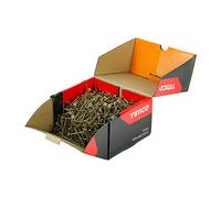 TIMCO Solo Woodscrews, paquete industrial - 5 x 60 mm, color dorado