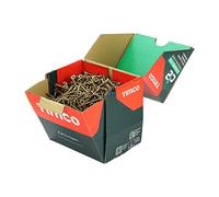 TIMCO - Tornillos C2 Strong-Fix multiusos premium - Doble avellanado - Oro - Rosca de doble ángulo para el máximo rendimiento - 4.0 x 40 - Caja de 1000