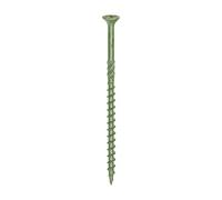 TIMCO Tornillos clásicos para terraza, 4.5 x 80, exterior, verde, caja de 200