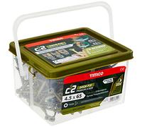 TIMCO Tornillos de cubierta C2 TX20 CSK GRN Rango - 4,5 x 65 mm - Tina de 250