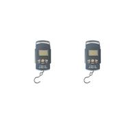 Timcryxient Juego de 2 balanzas digitales de 50 kg para equipaje de pesca y viaje, báscula electrónica para colgar
