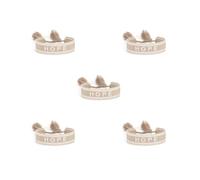 Timcryxient Pulseras de cuerda ajustables con borlas tejidas para una declaración de moda elegante, cierre manual de bordes, de poliéster, tejida a mano, color caqui, Khaki hope, Poliéster, como se