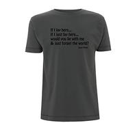 Time 4 Tee Snow Patrol T Shirt If I just Lay here Would You Lay with me and just Forget The World Chasing Cars Gig Band Cita de letras de canciones, gris, XXL