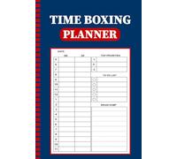 Time Boxing Planner: Daily Time Box Journal Log Book